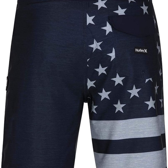 Hurley Men's Phantom Patriot Cheers USA Flag 20" Board Shorts - Picture 5 of 13